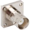 BNC Straight PCB Jack Through Hole 4-Hole Flange 50 Ohm