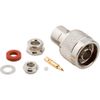 N-Type Straight Clamp Plug RG-58 RG-141 Times LMR-195 50 Ohm