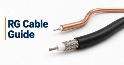 RG coaxial cable types and constructions