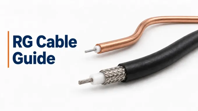RG coaxial cable types and constructions 